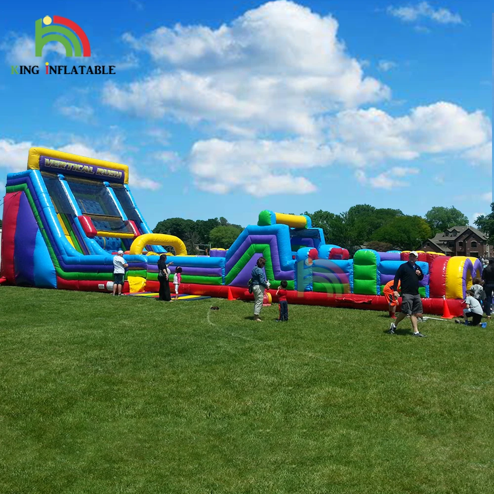 Biggest Inflatable Obstacle Course Wipeout Race Games Largest Bouncer Combos Equipment Inflatable Obstacles Boot Camp Challenge