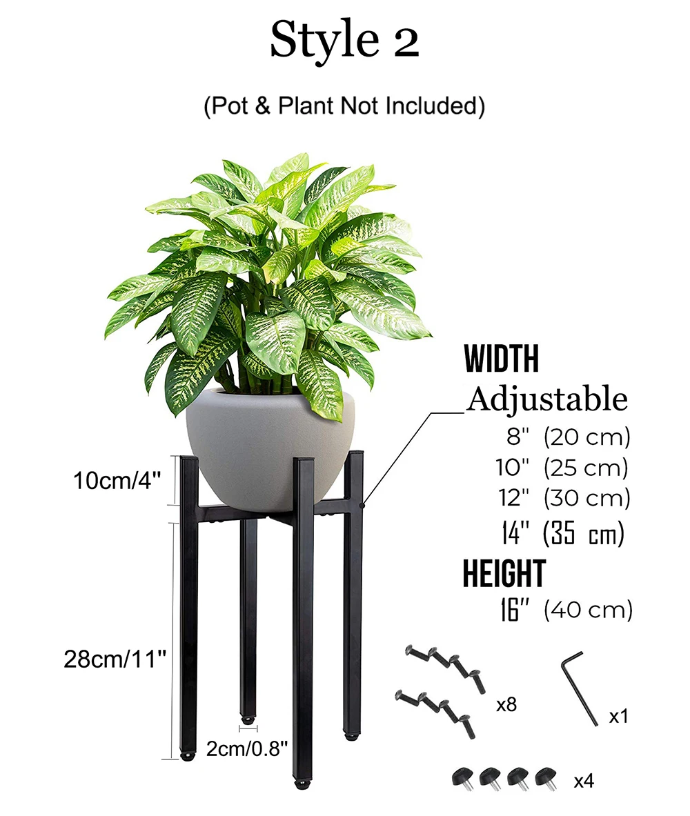 
Plant Pot Home Cheap Artificial Indoor White Garden Wholesale Iron Metal Adjustable Stand Ceramic Planters & Flower Plant Pot 