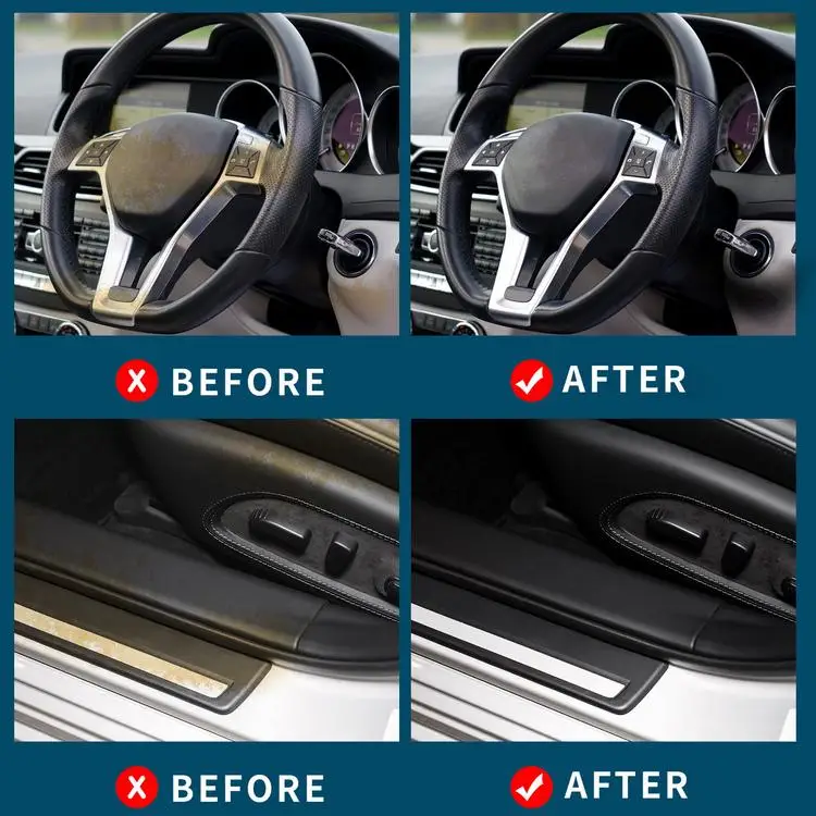 
Car Interior Cleaning Dashboard Polish Cleaner Multi Functional Coating Wax Leather Seats Panel Protect 