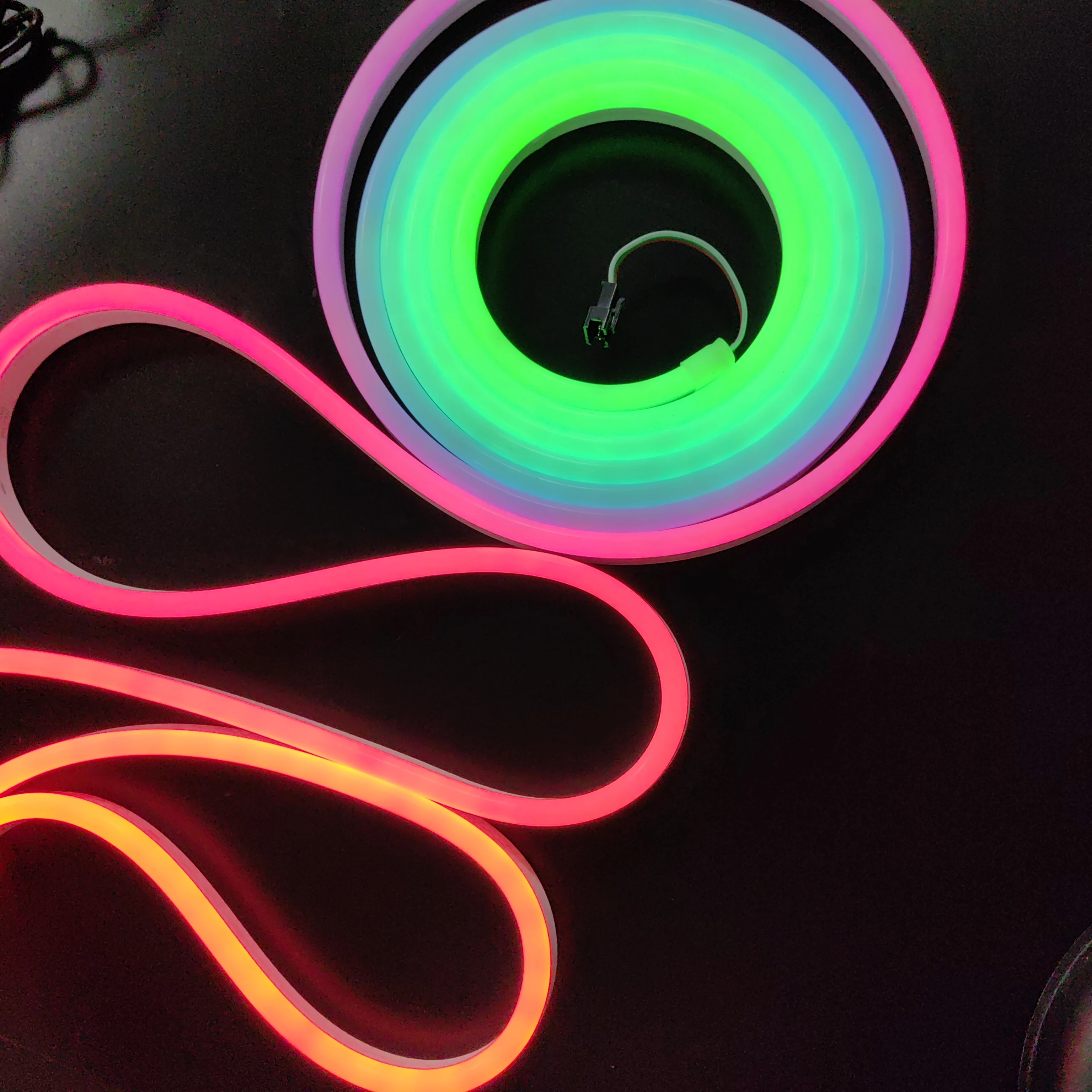 3m Flexible Neon Flex Light IP67 Multicolor Neon LED With Remote wifi music controller 12V 24V neon flex