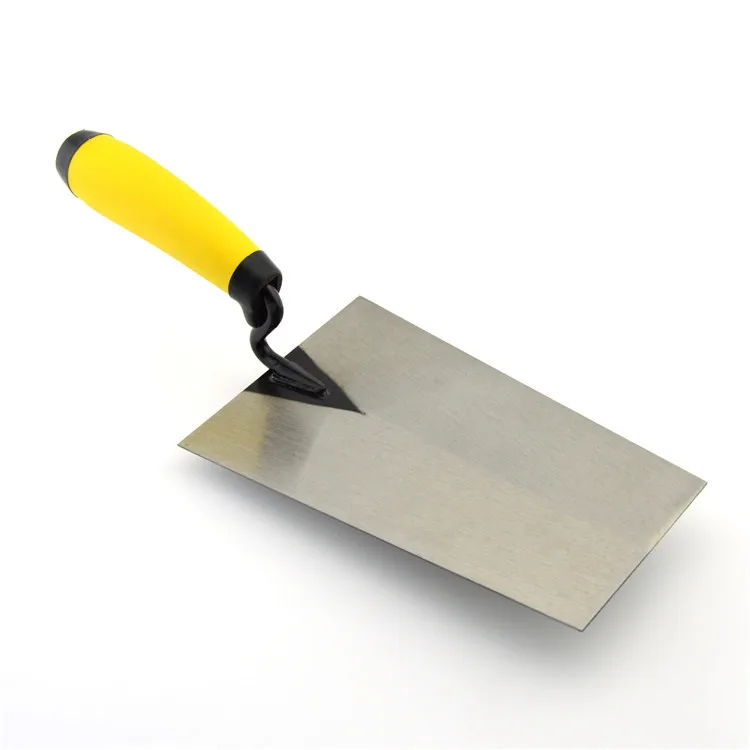 Carbon Steel Material Blade Soft Rubber Handle Brick Trowel