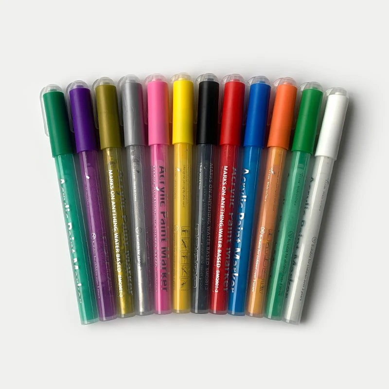 UCI Wholesale whiteboard marker pen set 12 colors acrylic paint markers