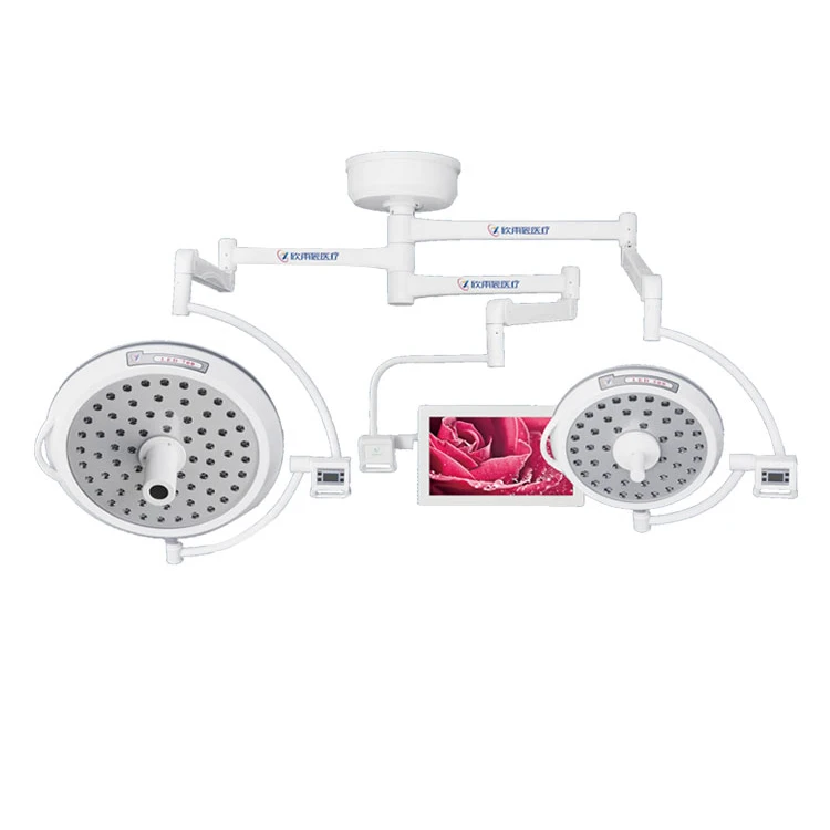 surgical lamp with integrated full hd camera double dome led theatre operating light ot light led surgical