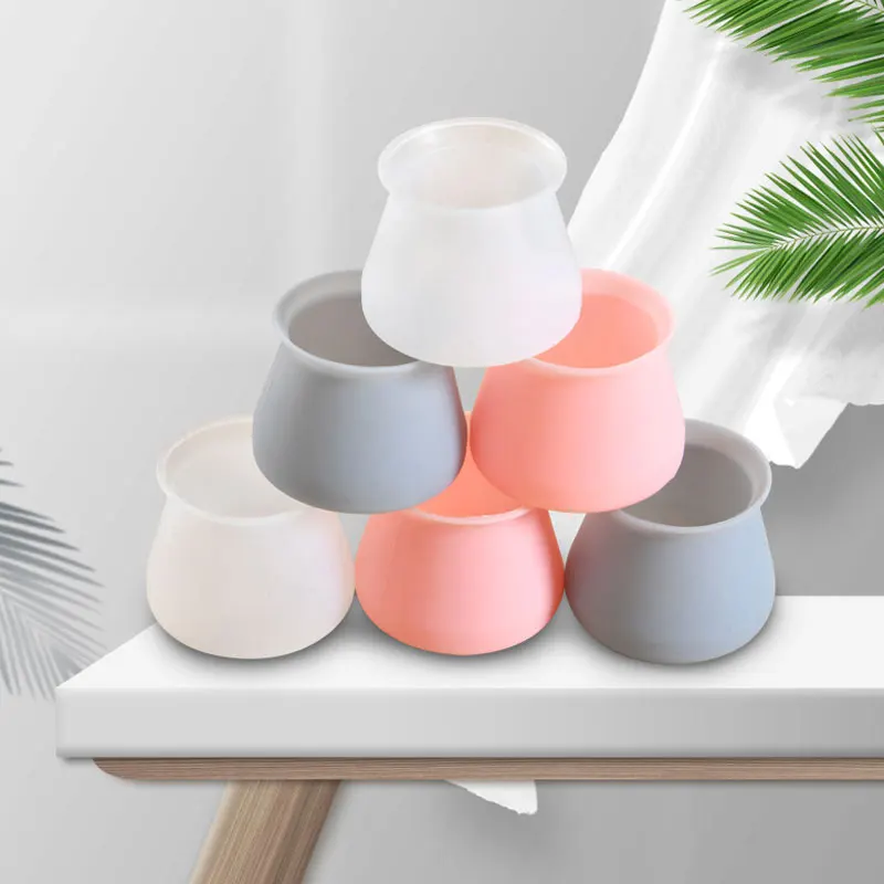 Лидер продаж, забавный силиконовый защитный чехол, подкладки для стула, круглые силиконовые колпачки для ножек стула