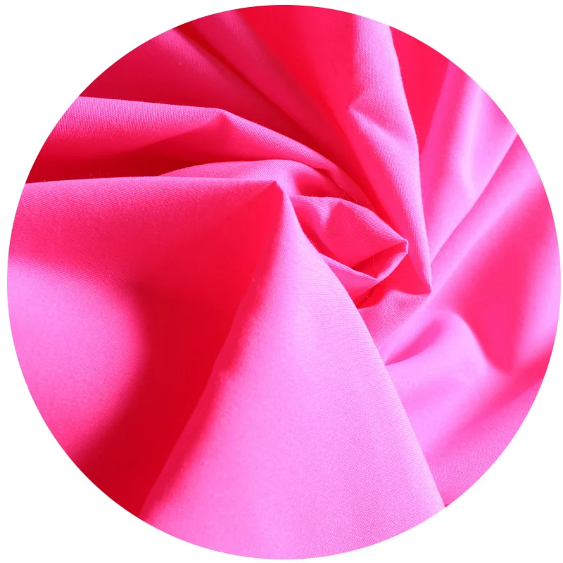 100% RPET Florescent Pink Bright Peach Skin 100% Recycled Polyester  Fabric for Clothe Beach Shorts Cotton-padded Cloth