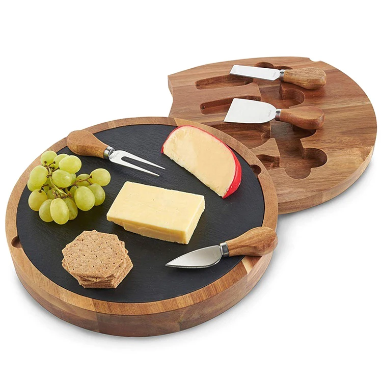 Доска для нарезки сыра под заказ, доска для нарезки сыра из дерева акации, доска для нарезки сыра из шифера, оптовая продажа