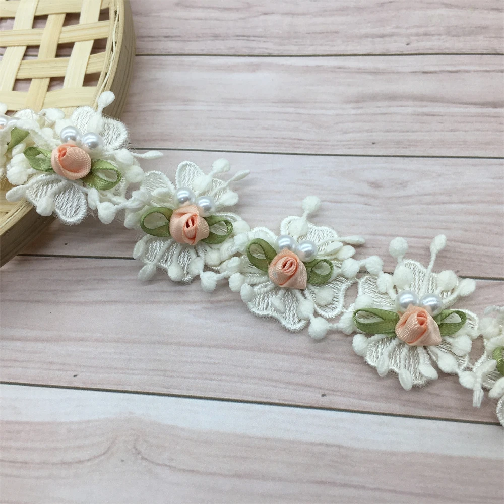 Hot Sale High quality new design cotton lace fabrics soluble lace trimming embroidered Lace