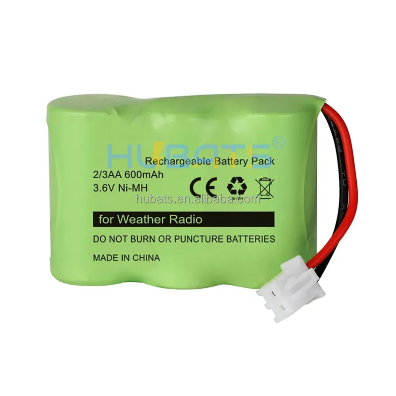Аккумулятор Ni-MH 2/3AA 600mAh 3 6 V для погодного радио Eton FRX3 0000101 аккумуляторная батарея замены телефона