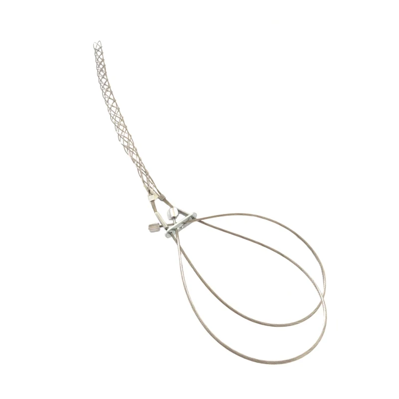 Locking Bale Closed Mesh Bus Drop Support Grips Cable Grip Socks Coaxial Cable Prelaced Hoisting Grips Design