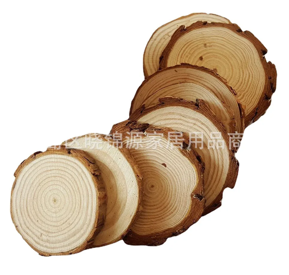 Заводская Рождественская деревенская древесина ремесленное сырье оригинальная сосновая круглая декоративные материалы для фотосъемки «сделай сам»