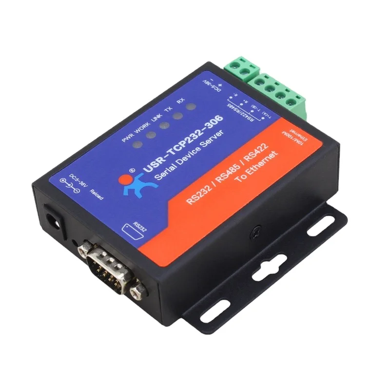 USR-TCP232-306 RS232 RS485 RS422 to Ethernet Serial to Ethernet Converter