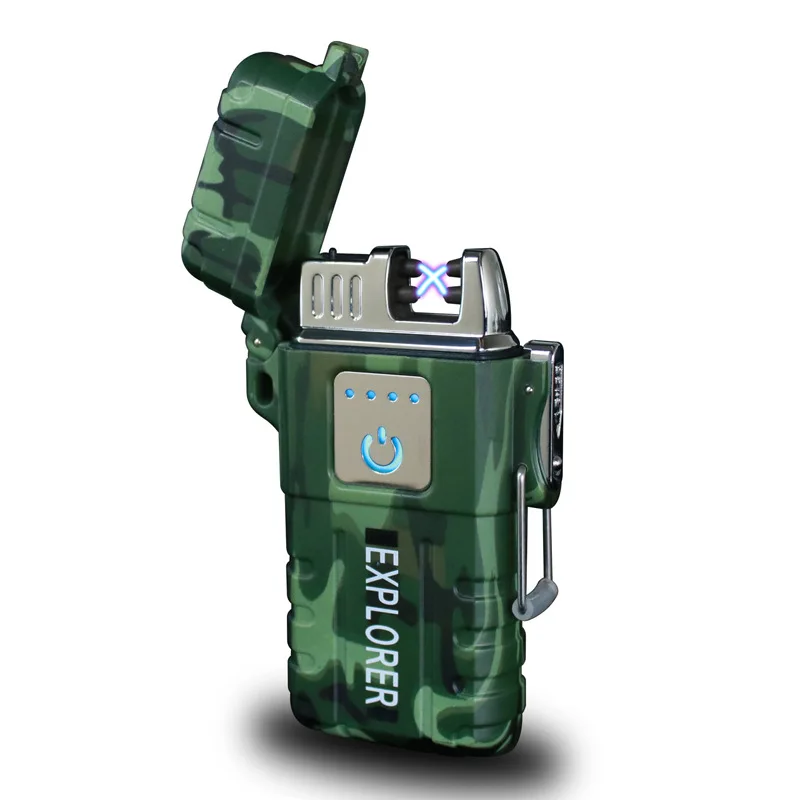 JL 317 outdoor waterproof arc lighter cool usb rechargeable electric lighter touch sensitive cigarette lighter