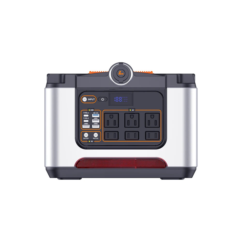 Solar 648wh Lithium Ion Battery Backup Pack 700w Portable Power Station Solar Generator
