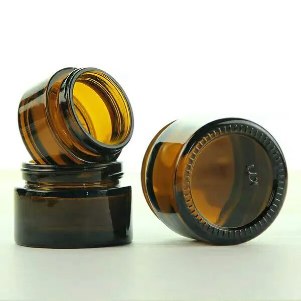 CE certificated Various Specifications Amber Glass Cream/Cosmetic Jar
