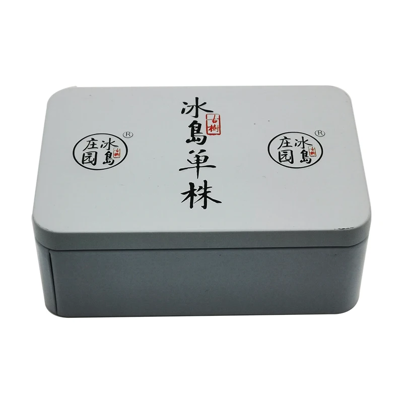 Various Colors Resealable Small Tea Tin Box Custom Candy Metal Tin Boxes Rectangle
