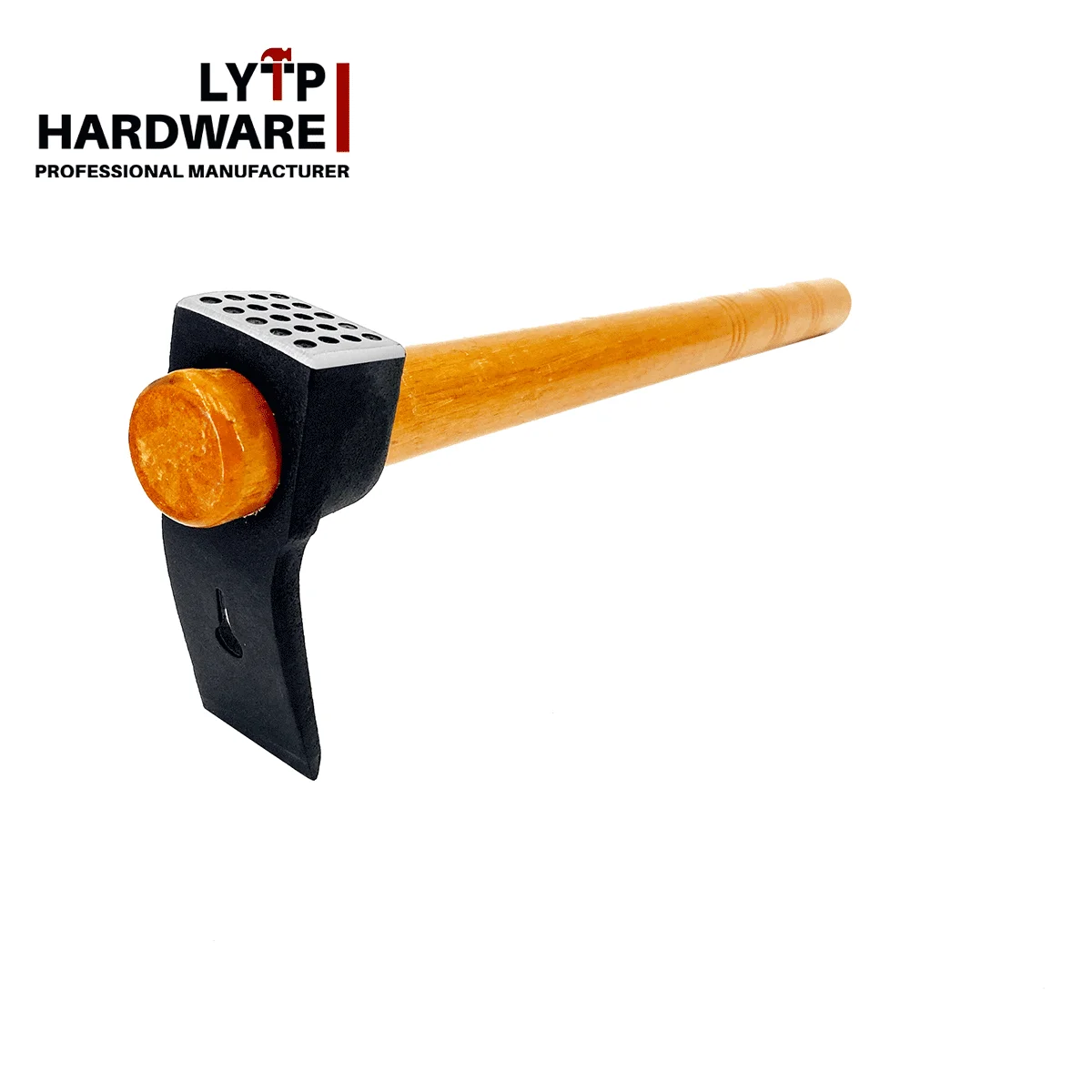 Household Garden Tool Wooden Handle Heavy Duty Forged Small Pick Hoe Nail Hammer Adze