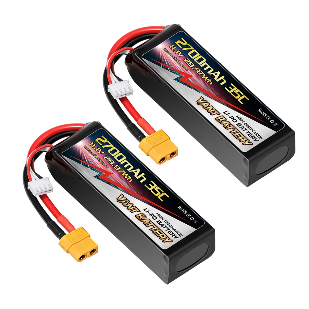 Vant battery 3S Lipo Battery 11.1V 2700mAh 35C  with XT60 Connector for uav ,mini drone