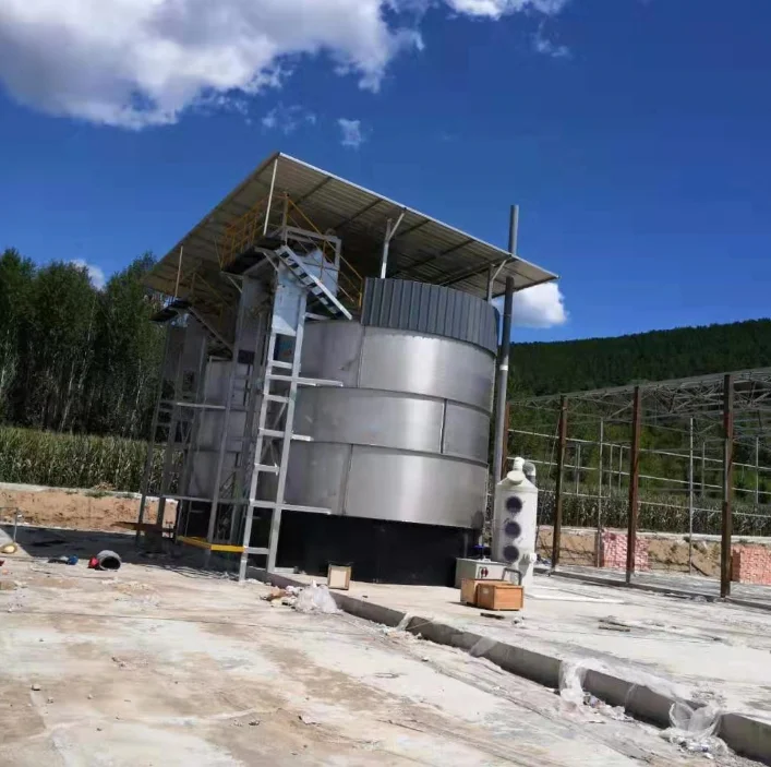 Animal farm environment friendly livestock manure organic fertilizer fermentation tank