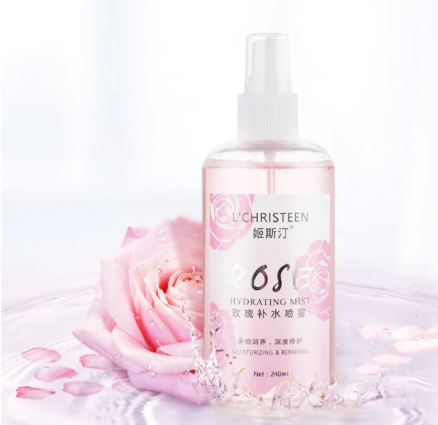 Hydrating Rosewater Facial Mist Oil Control Body Spray Skin Repairing Toner Morocco Rose Water