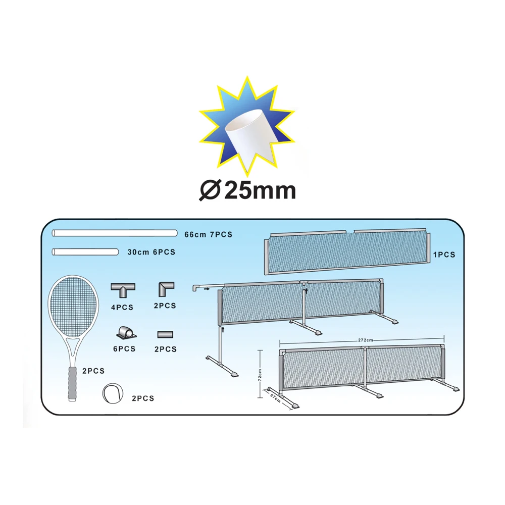Детская Спортивная тренировочная игрушка, ракетка для тенниса с сетчатыми мячиками и сумкой для переноски