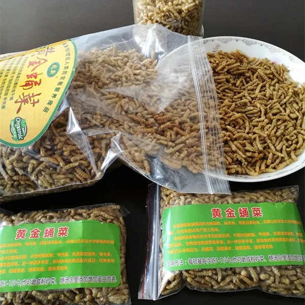 Сушеные мучные черви для птичьего корма