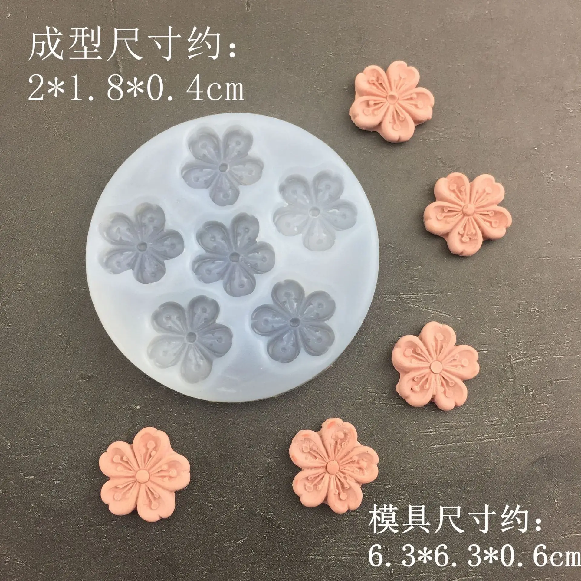 blossom cherry multi flower Silicone Mold sugar craft fondant tools cake decorating mould baking tool DIY kitchen