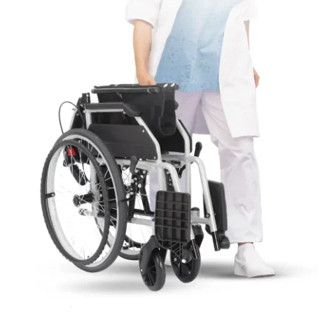 Factory Lowest price foldable footrest elder wheelchair portable handicap indoor wheelchair