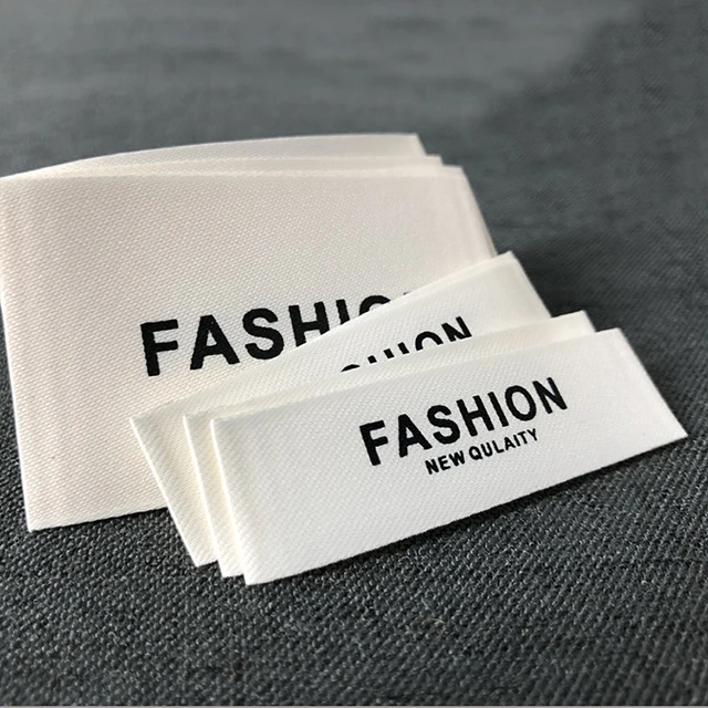Eco-Friendly Recycle Design Labels Maker Custom design brand name logo private clothing label woven For Clothes Garment