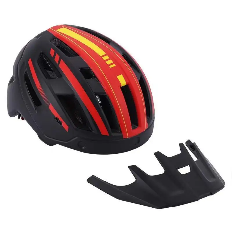 lightweight bicycle helmet road bike safety helmets with wind mirror and lamp light