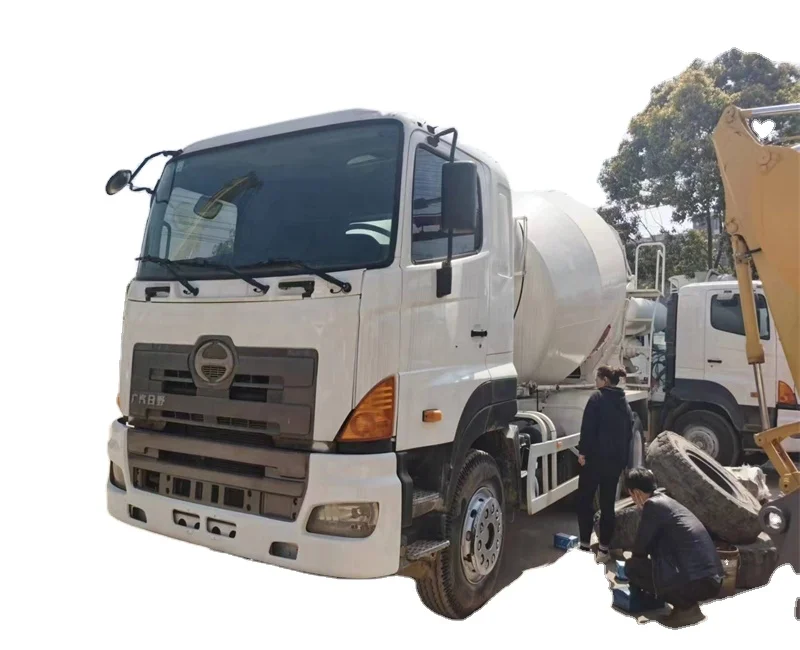 USED Construction Equipment HINO 8M3 Concrete Mixer Truck with reasonable price for hot sale