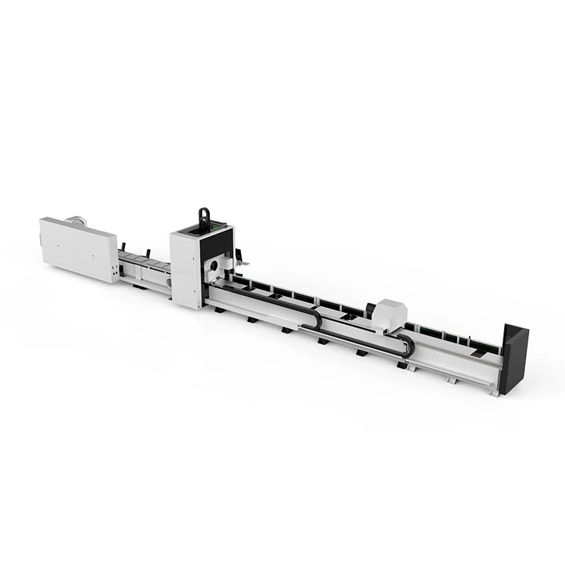 GKS-6036T3L 3000W-8000W THREE CHUCK TUBE LASER CUTTING MACHINE round square and rectangular pipes