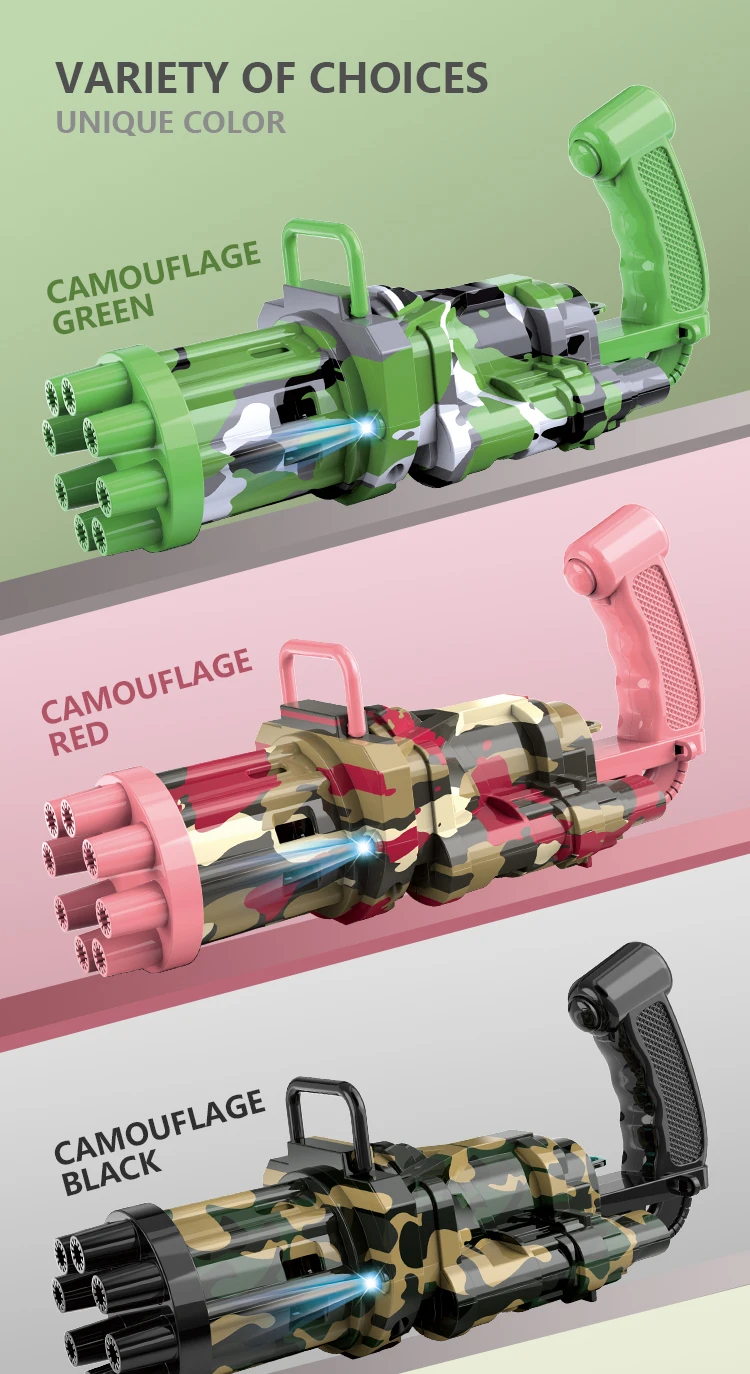 2021 Новый мини бластер Электрический мыльный динозавр машина Gatling Bubble Gun игрушки для