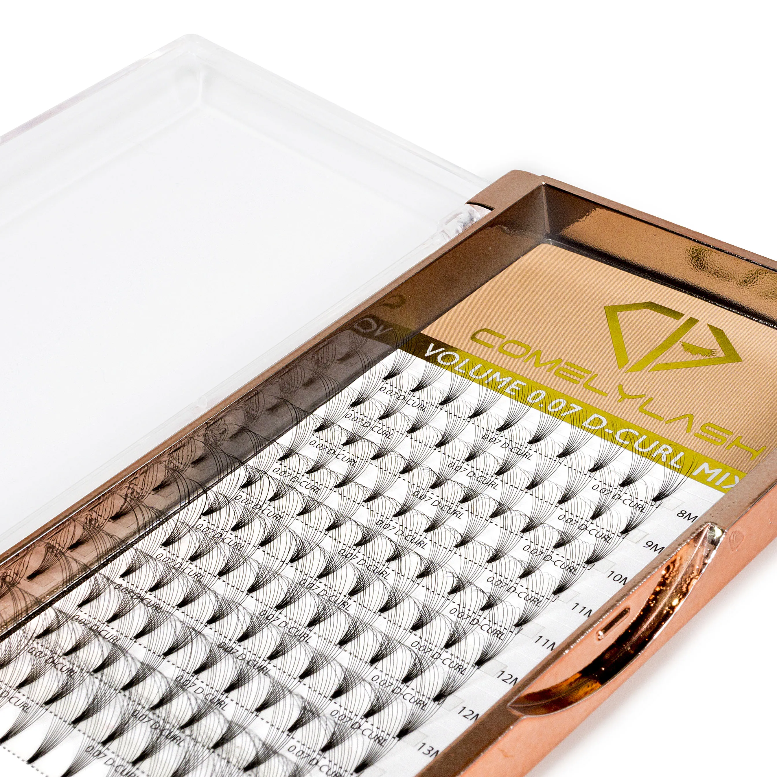 Comelylash Wholesale False Pre Made Eyelashes Extension Premade Volume Fans 25mm 5d Mink Pro Made Lash Fans Private Label Lash Cluster