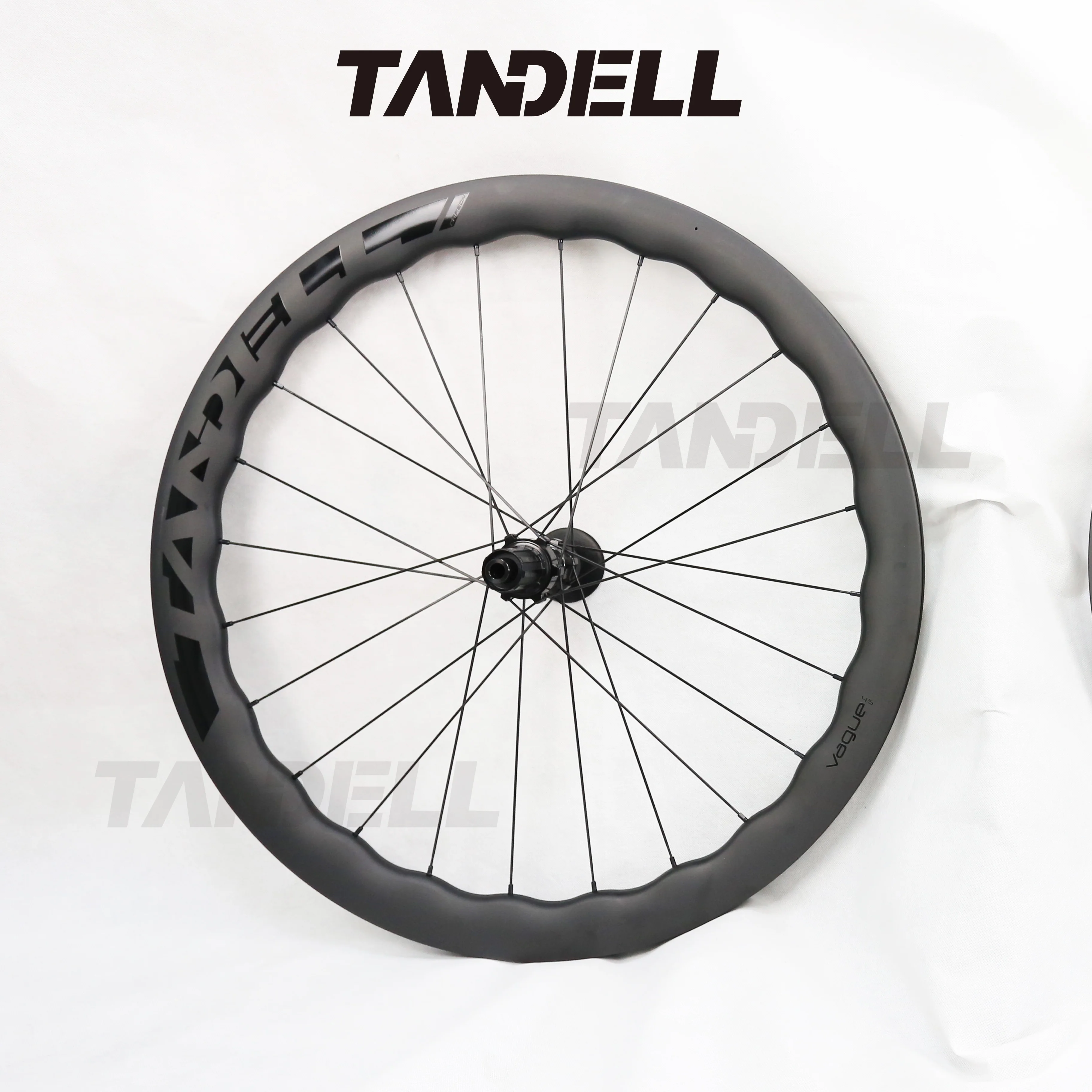 2024 New 50mm Wave Carbon Wheel 700c Road Bike With Pillar 1423 Spokes Bicycle Wheel For OEM