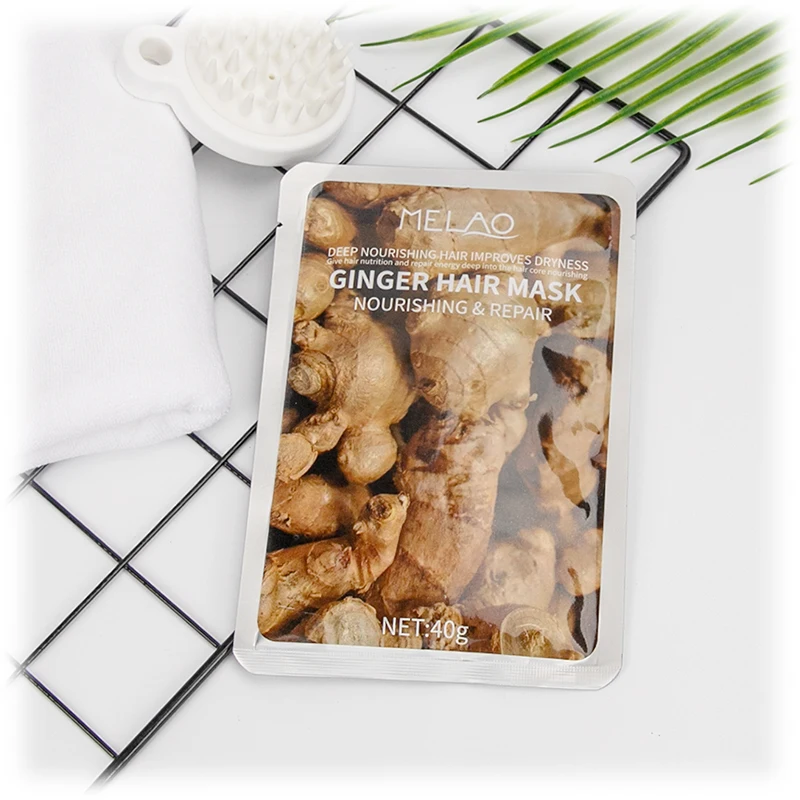 Super Moisture Keratin Protein Hair Care Repair Damaged Professional Salon Treatment Ginger Hair Sheet Mask