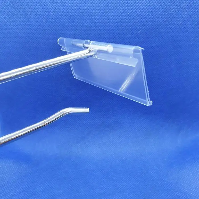 High Quality Metal plastic Hooks Manufacture Metal Slatwall Hook Supplier Waterfall Hook with Price Tag