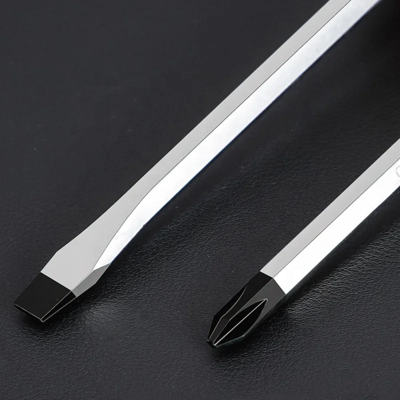 No.79006  Strikable Slotted / Phillips Magnetic Screwdriver Hex Shaft Cross Through The Ergonomics Handle