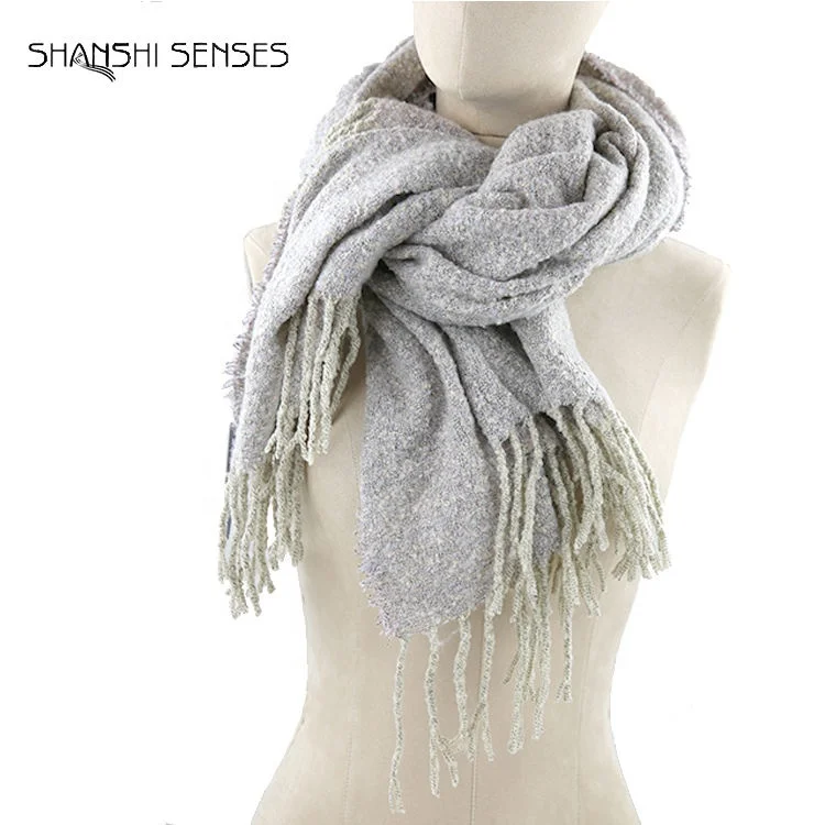 Chunky Pashmina Scarf 100% Polyester Shawl Scarf