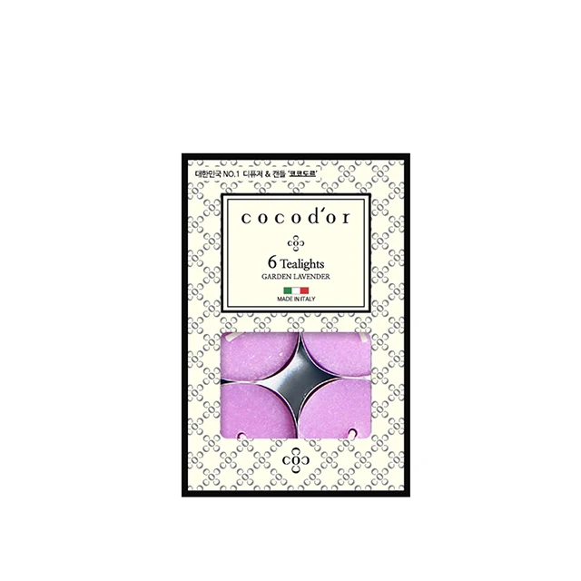 cocodor scented Tealight candle 6pcs, home decoration, Garden Lavender