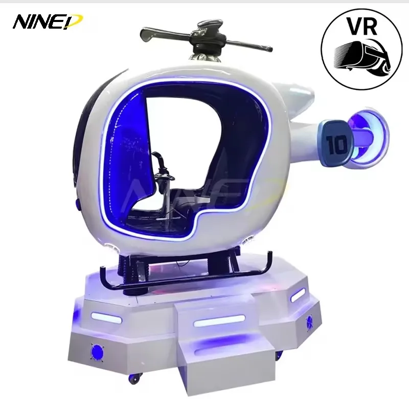 2024 NINED Hot Selling Kids Game 9D VR Aircaraft Helicopter Flying Machine