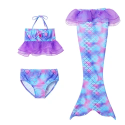 2020 New foreign trade  girls 3pcs mermaid swimwear  baby bikini children swimwear wholesale