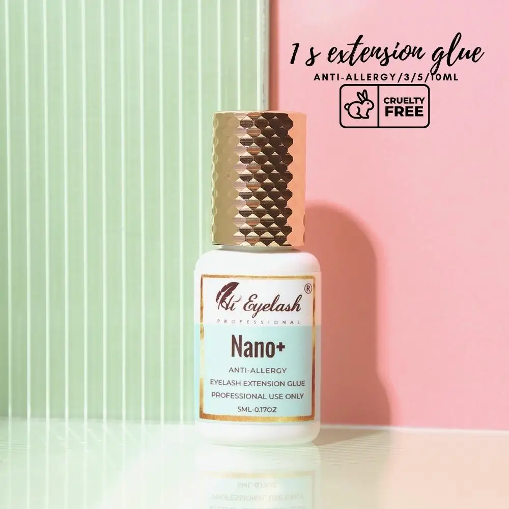 Extra Strong Eyelash Extension Glue 1 Sec Retention 7 Weeks Black Adhesive Glue Professional Supplies Waterproof Custom logo