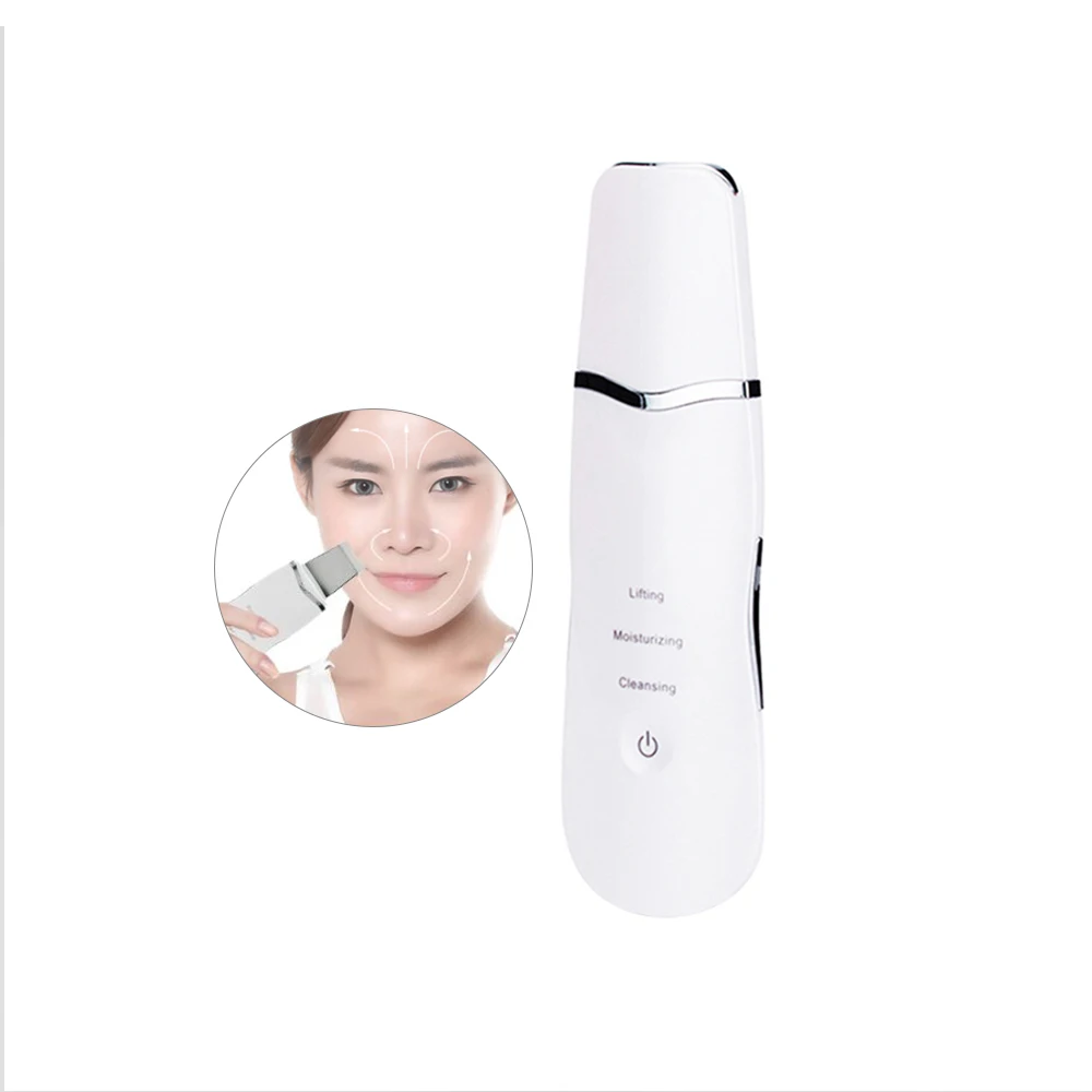 Professional Blackhead Removal Face Lift Blackhead Massage Face Shovel Ultrasonic Skin Peeling Scrubber