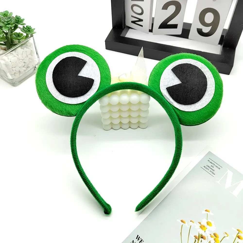 Cartoon big eyes frog headbands cute animal hair band stage performance holiday dress up headband hair accessories wholesale