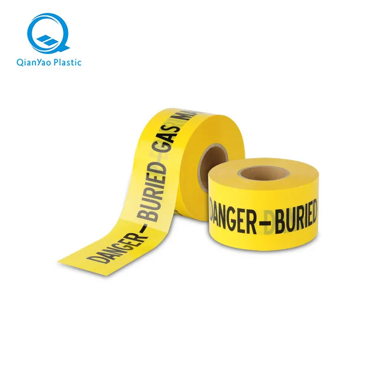 DANGER BURIED WATER  Underground Cable non-detectable Warning Tape Caution Tape for Electrical Cables & Communication Cables