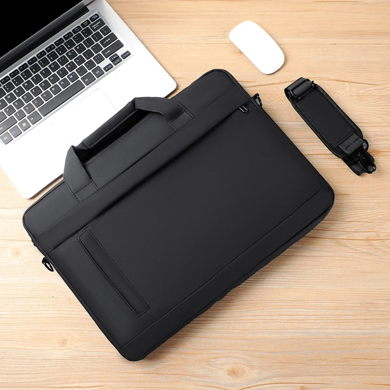 Men Office Business Shoulder Bag Genuine Leather Executive Briefcase Luxury Laptop Bag Quality Leather Business Office Briefcase