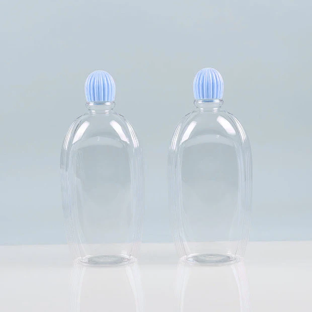 Flat Clear Underwear Detergent Bottle Packaging Empty 500ml Plastic Bottles For Liquid Soap