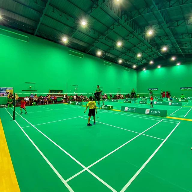 
high quality professional indoor pvc sport floor badminton court badminton floor mat 