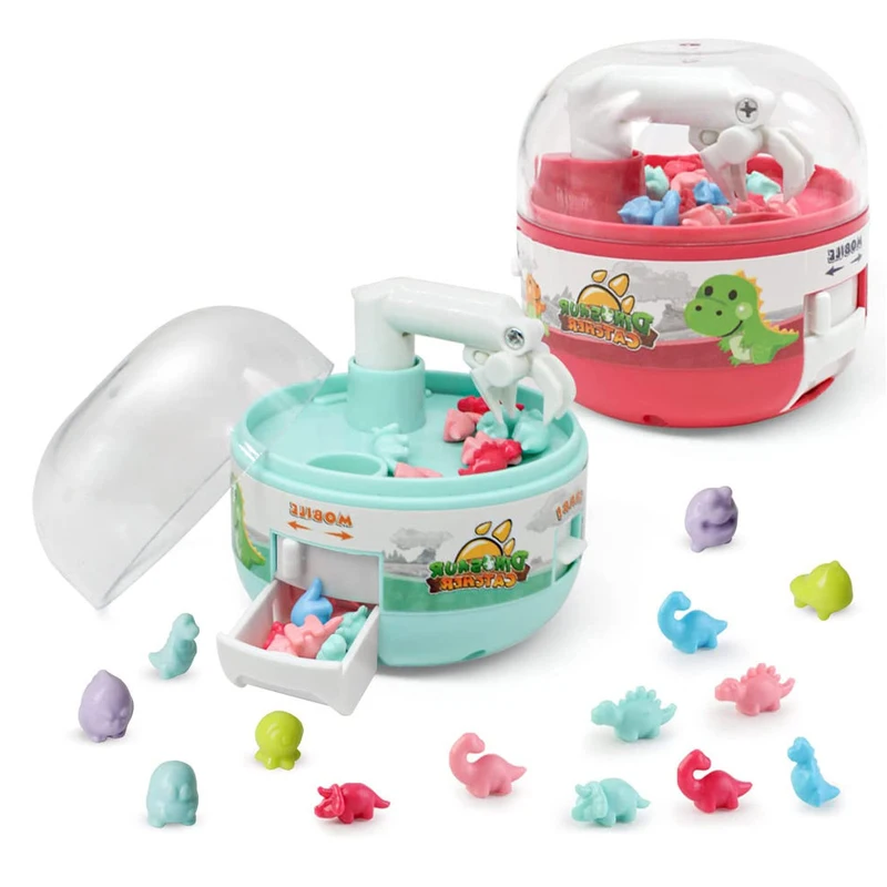 Novelty Baby Gifts Cather Gashapon Dinosaur Toys Game Finger Grabbing Mini Claw Machine