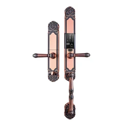 Classical European Luxury Villa smart lock villa fingerprint lock Tuya password lock double door mobile phone remote unlocking